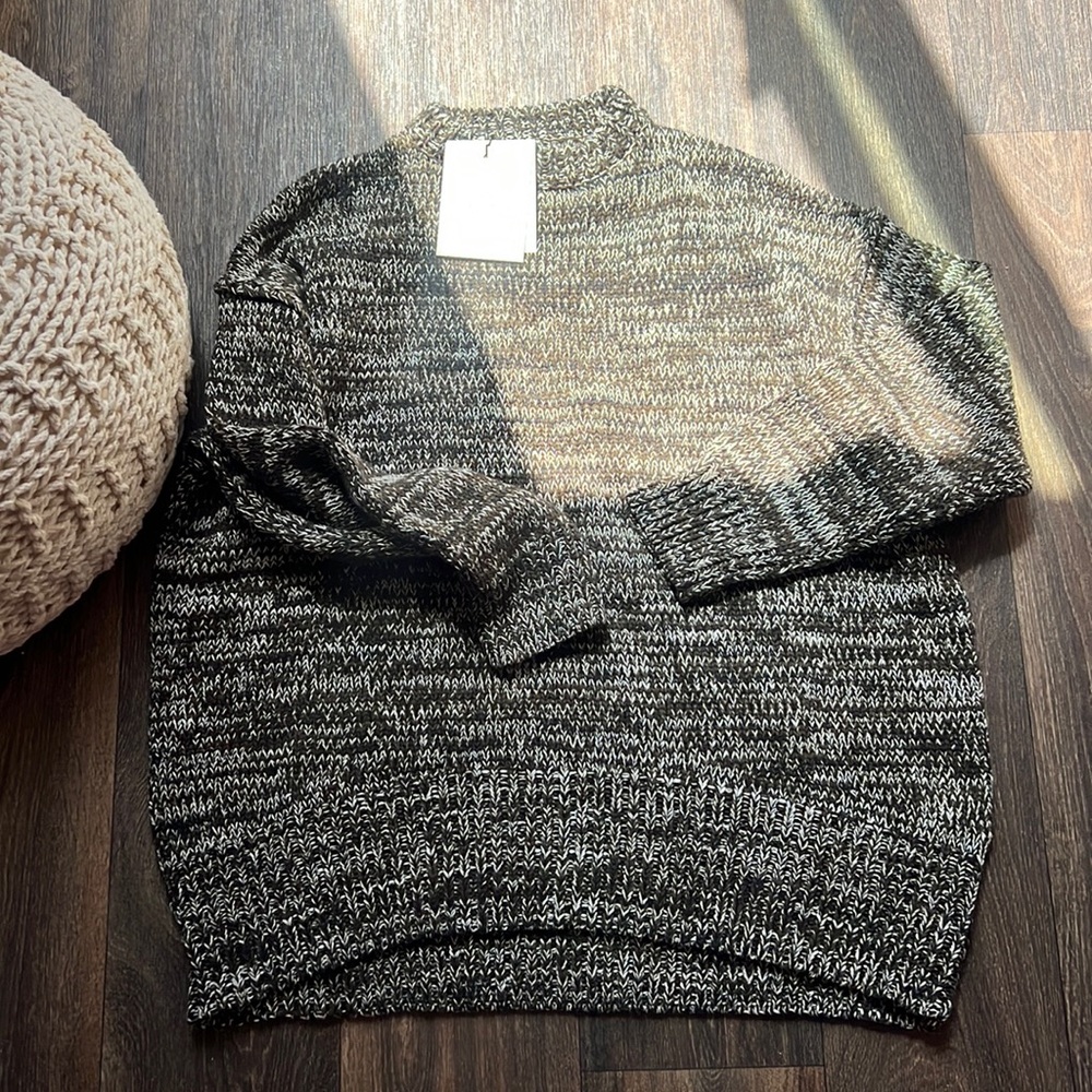 DISSH BOWER OLIVE MARBLE KNIT JUMPER